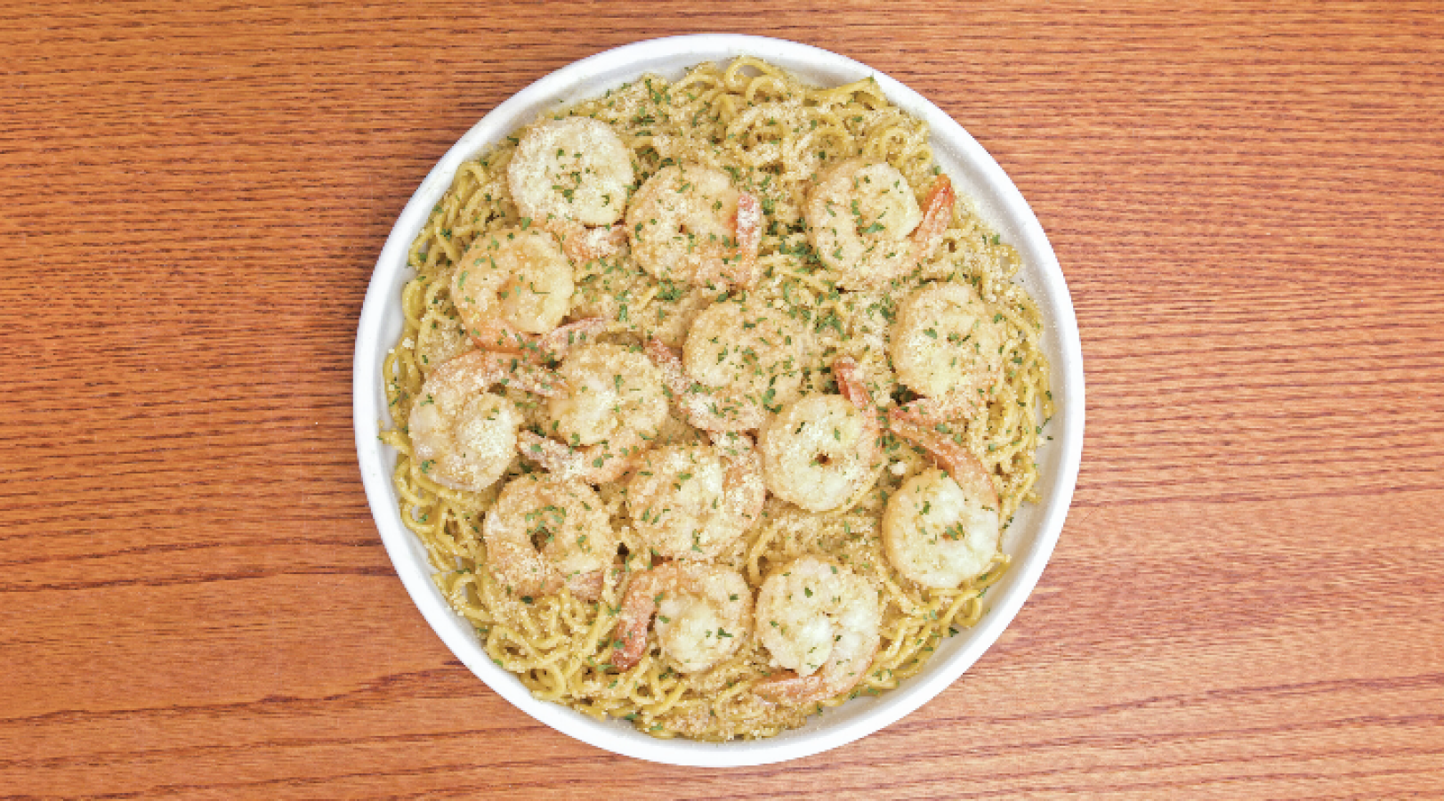 Jumbo Shrimp Scampi w/ Noodles